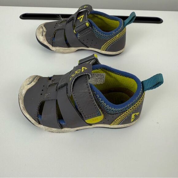 Plae Sam 2.0 Fisheman Sandals Steel Kids Size 6 - Picture 4 of 9